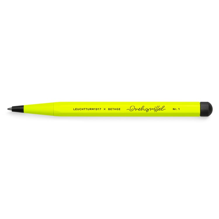Stylo à bille stylo rotatif, Jaune fluo