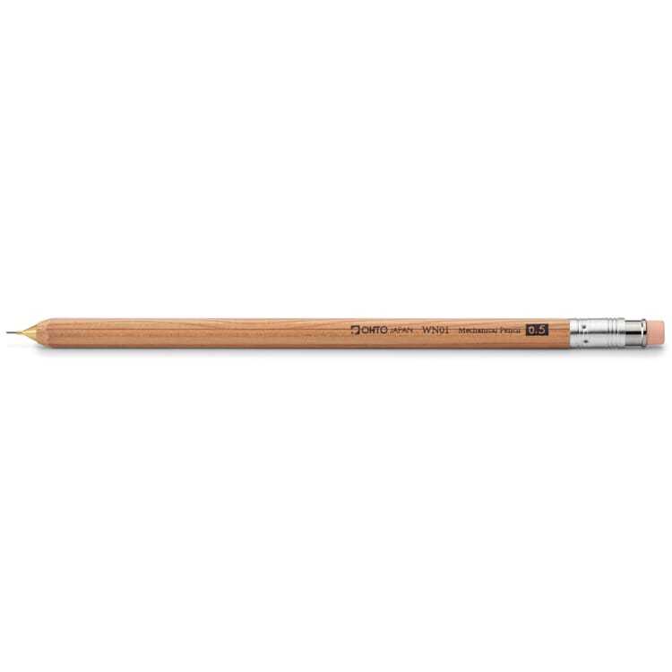 Mechanisch potlood cederhout 0,5 mm stift, Natuur
