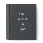 Carnet de notes One Word a Day Gris