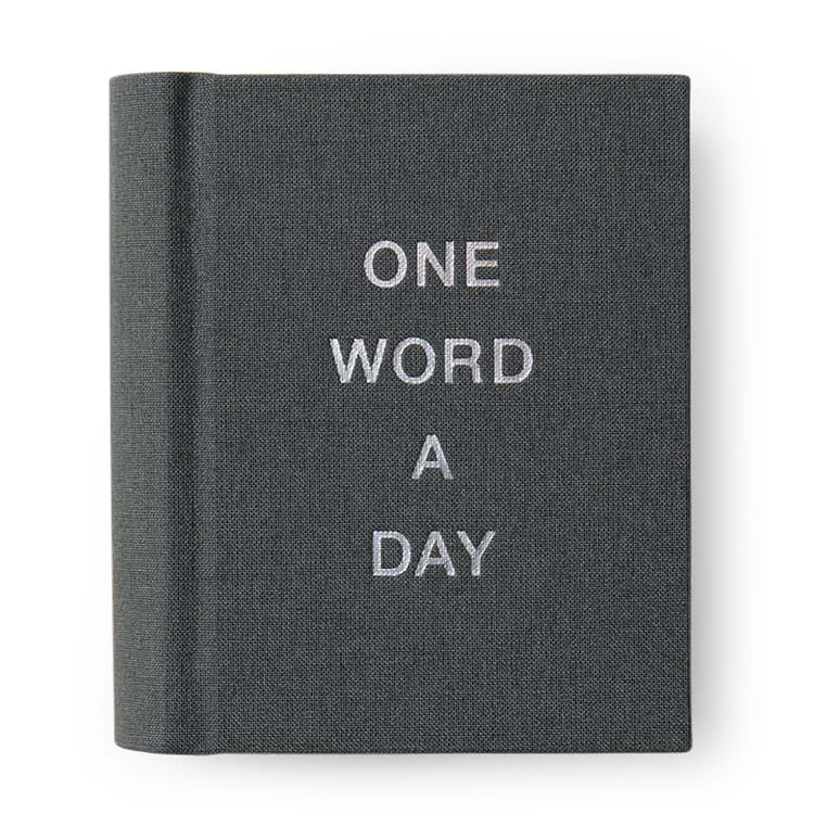 Cuaderno One Word a Day"., Gris