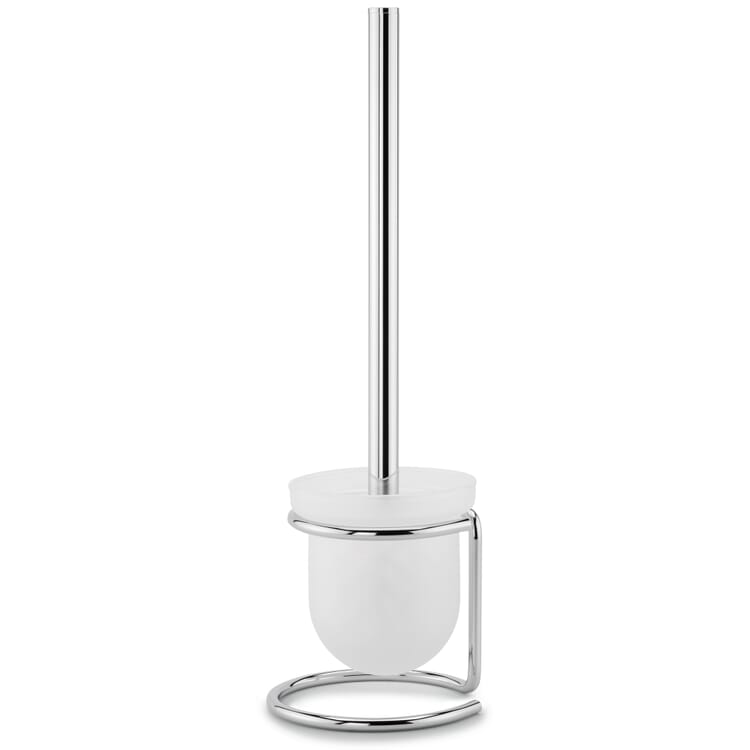 Toilet brush set brass