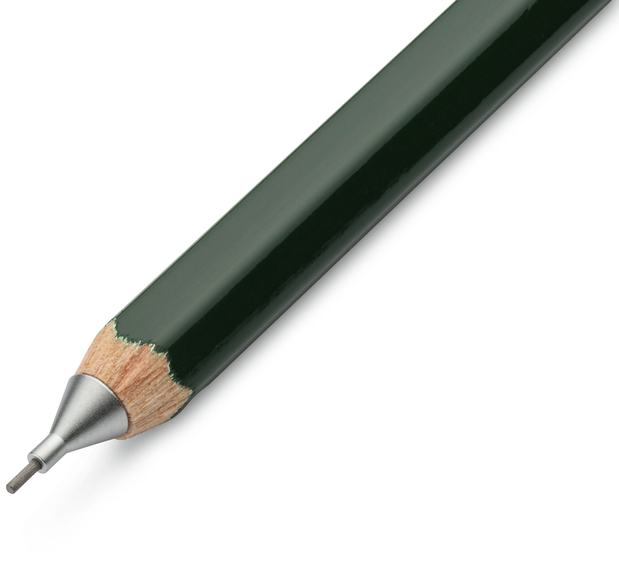 Mini mechanical pencil cedar wood 0.5 mm lead, Green | Manufactum