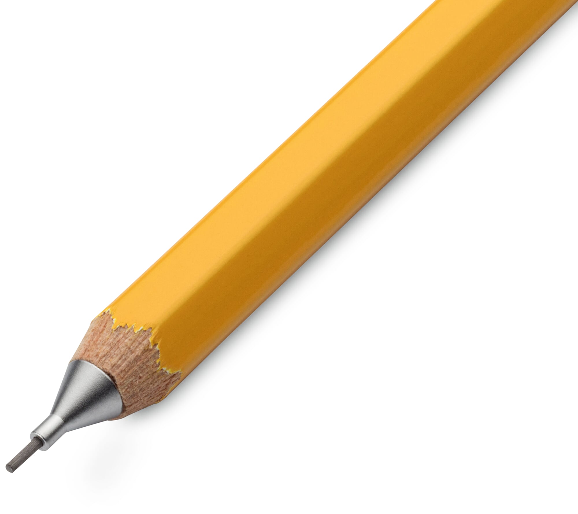 Mini mechanical pencil cedar wood 0.5 mm lead, Yellow | Manufactum