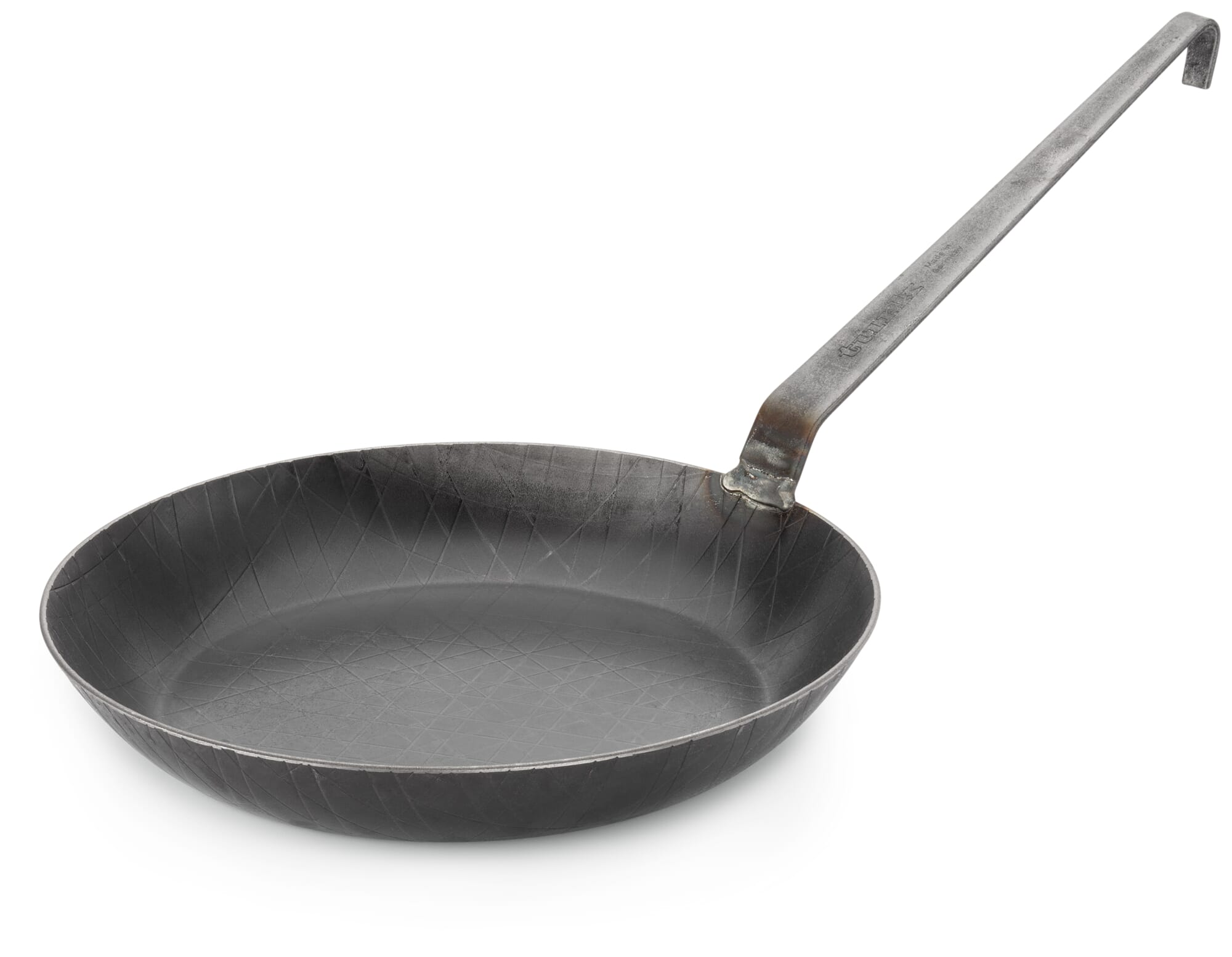 Turk Wrought Iron Frying Pan with High Rim, 28 cm | Manufactum