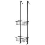 Doccia duo mobile in ottone Nero