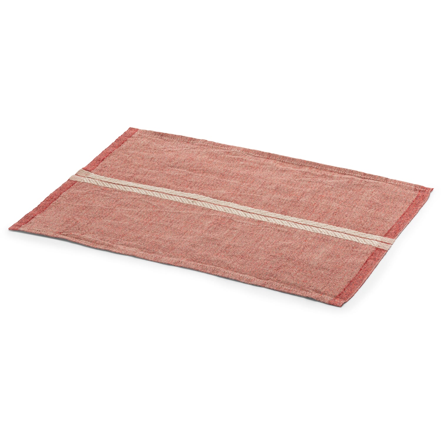 Tischset Leinen Melange, Rot