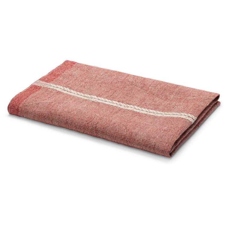 Serviette de table lin mélangé, Rouge