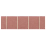 Bordløber i hør melange Rød