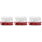 Tête de brosse de rechange pour brosse à dents Berninox 316 Moyen Rouge corail