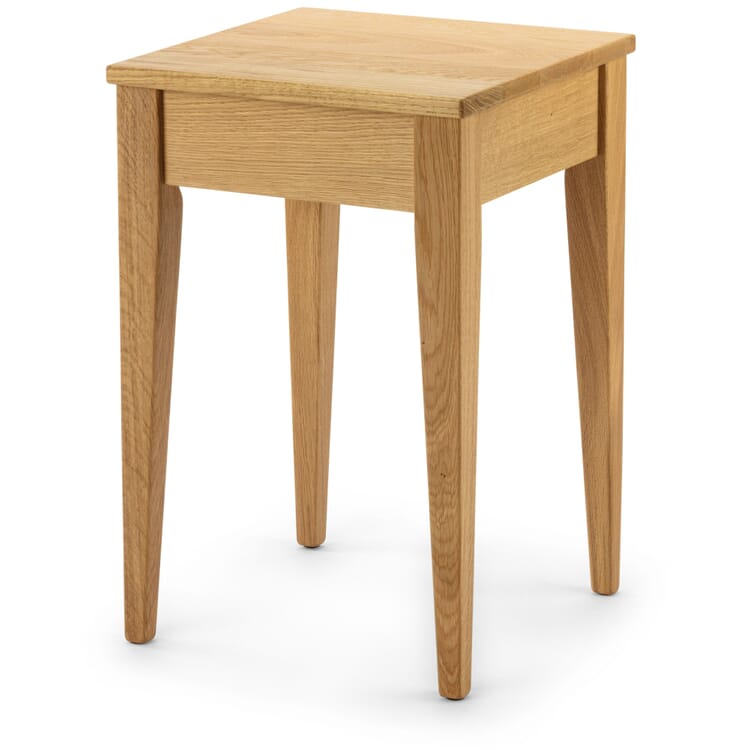 Sidebord i eg, H 60 cm