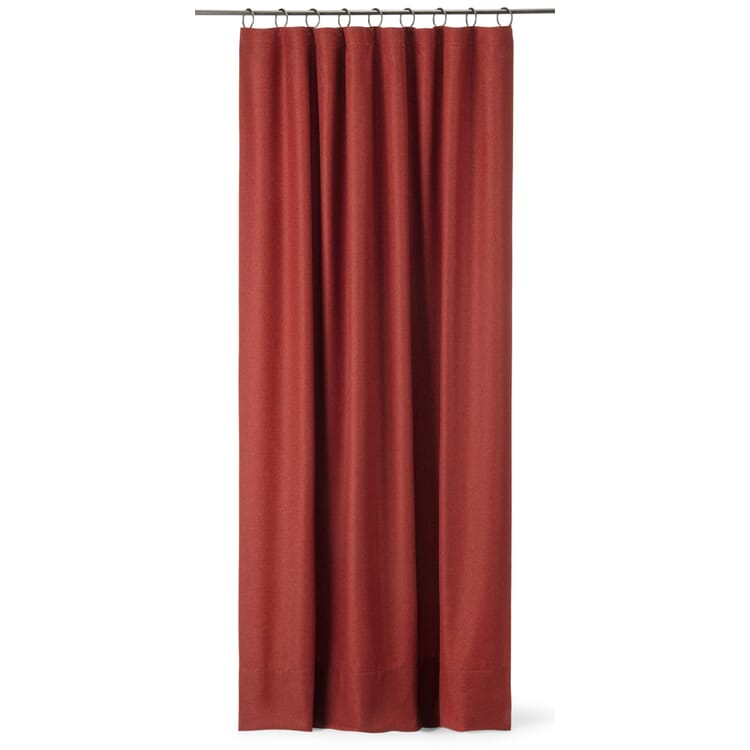 Rideau en tissu loden léger, Rouge foncé