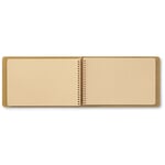 Spiral notebook B6 landscape Kraft paper