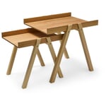 Oak and ash set tables