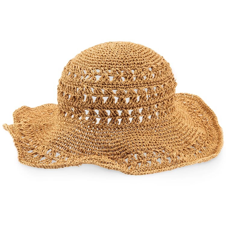 Women's Raffia Sun Hat, Natural