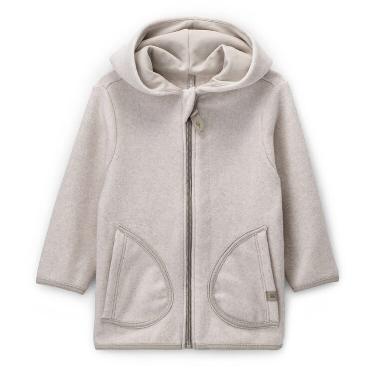 Chaqueta para niños de algodón polar, Natural