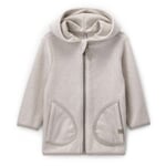 Kinder-Jacke Baumwollfleece Natur