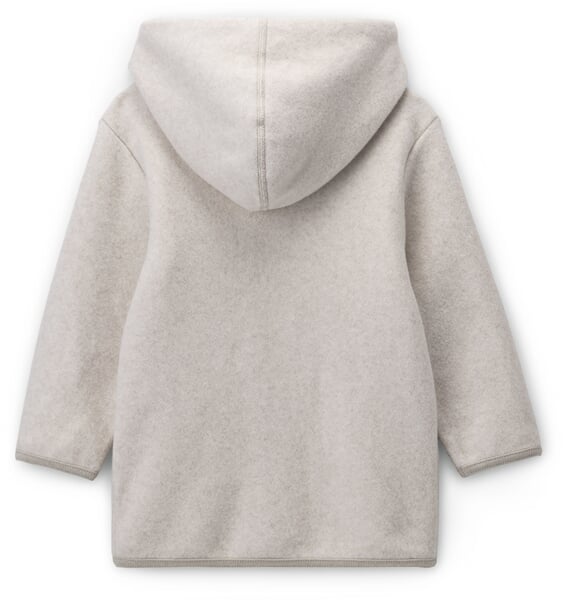 Kinder-Jacke Baumwollfleece Natur