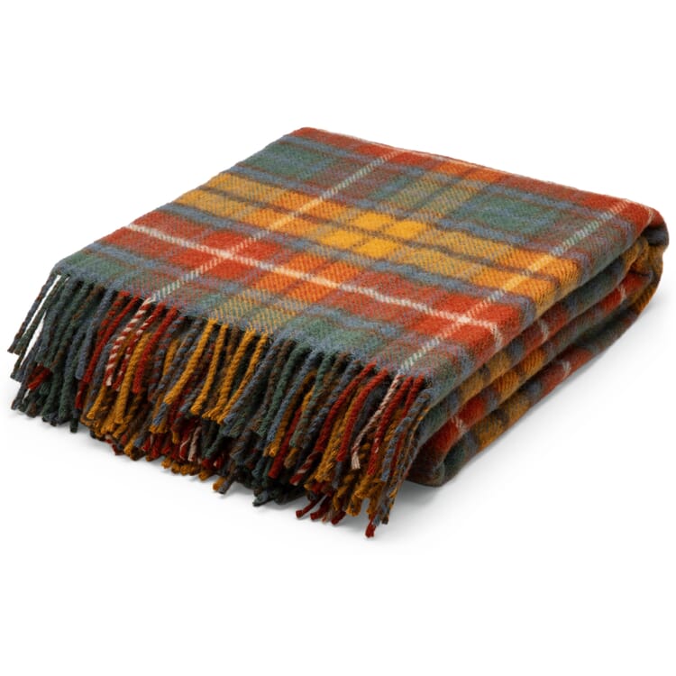 Tartan Wollen Deken Antiek Buchanan