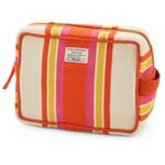 Toiletry bag N° 43 striped Red Cream