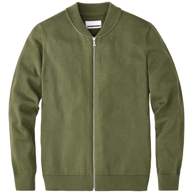 Veste en maille pour hommes avec zip