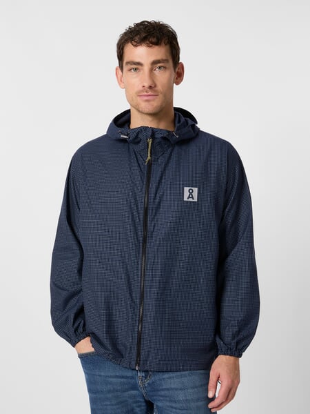 Unisex-Windjacke Navy, Tragebild
