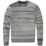 Pull en maille pour homme, chiné Bleu-gris
