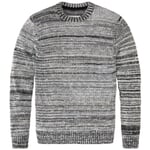 Pull en maille pour homme, chiné Bleu-gris