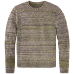 Herren-Strickpullover meliert Grün-Lila