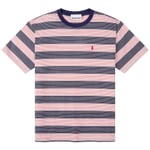 Camicia a righe da uomo Blu-rosso-bianco