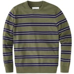 Herren-Strickpullover Olivgrün-Lila