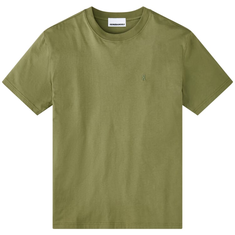 Herren-T-Shirt Baumwolle, Olivgrün