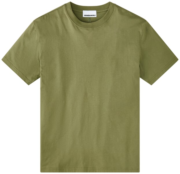 Herre-T-shirt i bomuld Olivengrøn