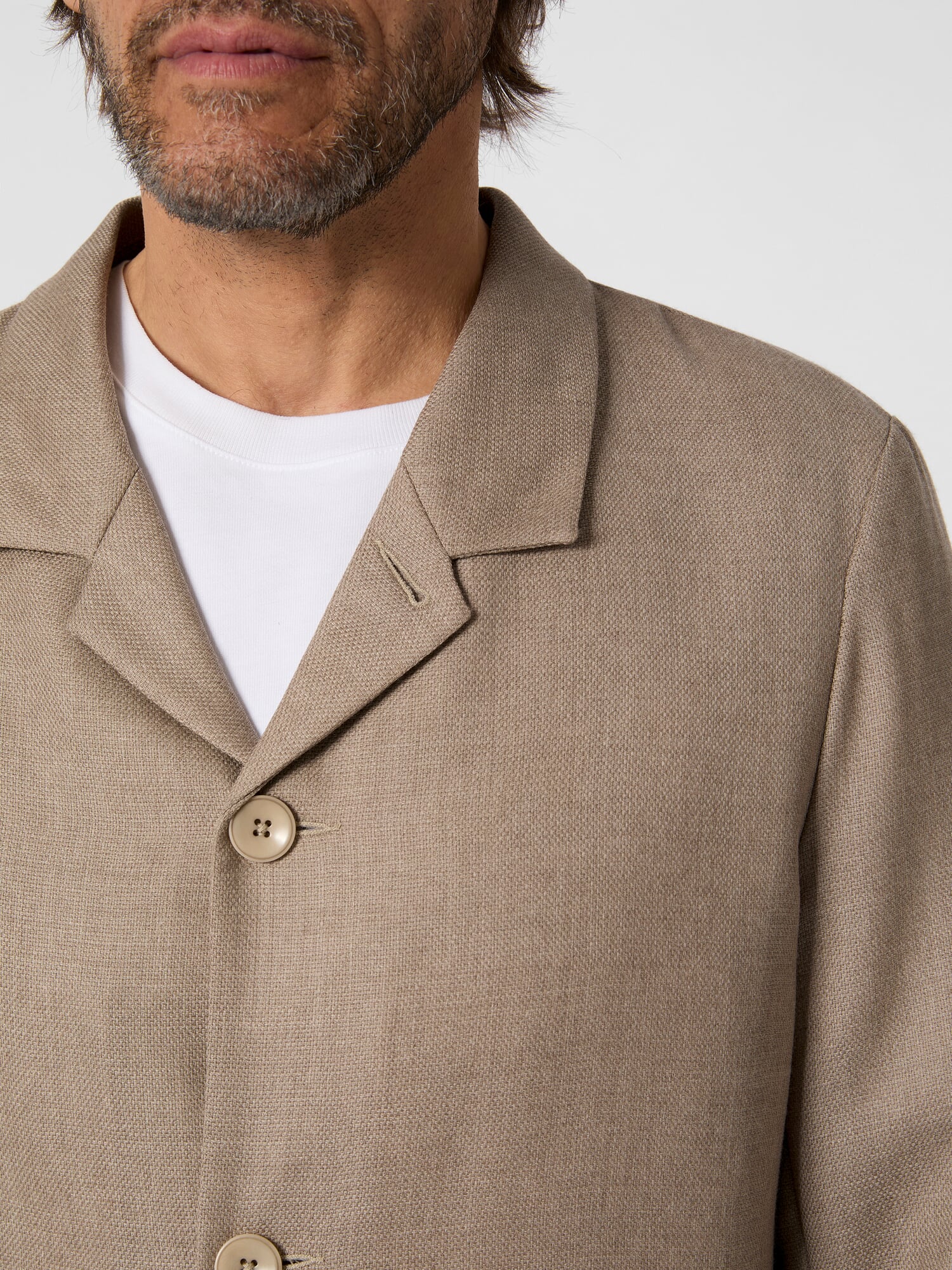 Men's jacket wool unlined, Stone | Manufactum