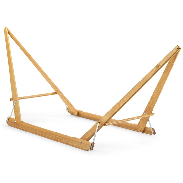 Folding hammock stand ash wood natural