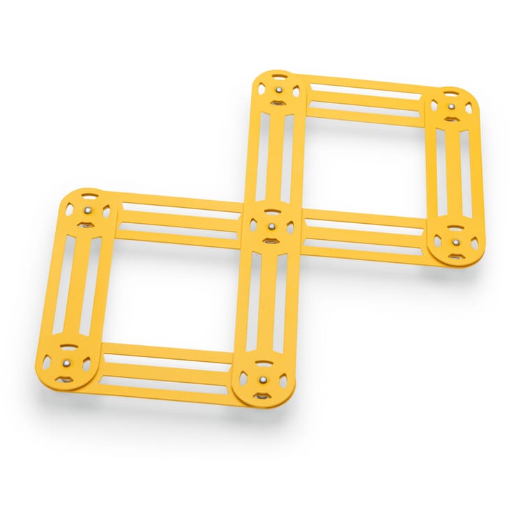 Dessous de plat aux ciseaux français, Jaune