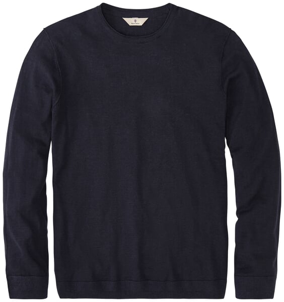 Herren-Strickshirt Langarm Navy