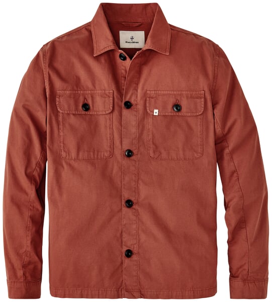 Herren-Hemdjacke Baumwolle Rost