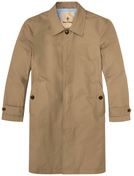 Herren-Kurzmantel Baumwolle Beige