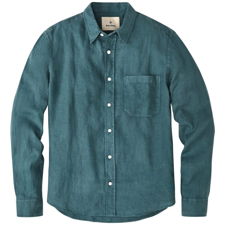 Chemise en lin pour homme, Pétrole