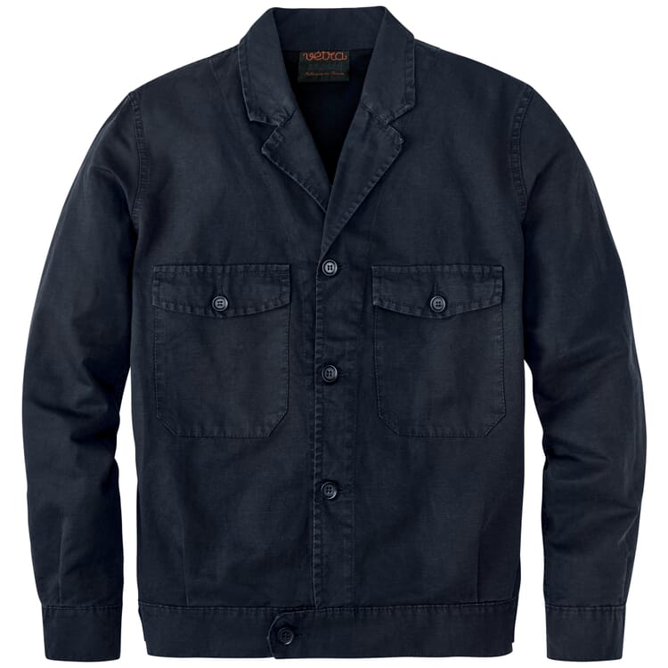 Katoenen blouson voor heren, Navy