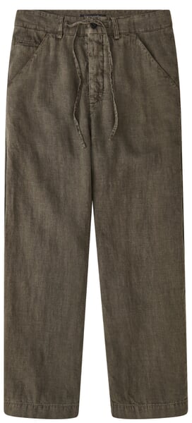 Herren-Leinenhose Oliv