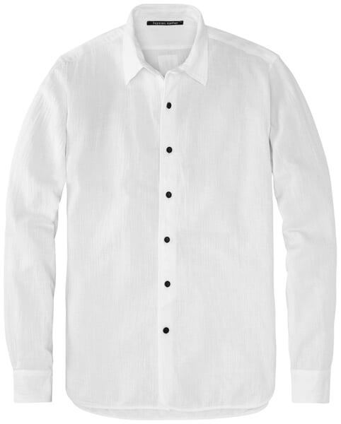 Chemise homme structurée Blanc cassé