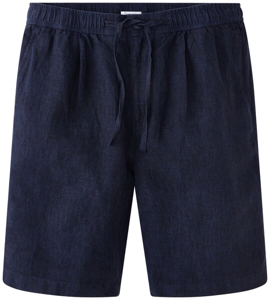 Short homme en lin Navymelange