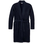 Albornoz unisex de piqué gofrado Azul marino