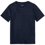 Camisa de lino para hombre Azul marino