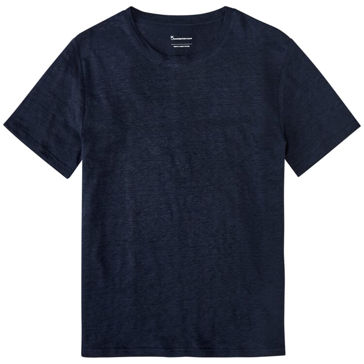 Camisa de lino para hombre, Azul marino