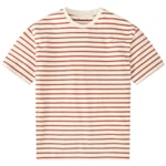Camisa de rayas para hombre Rojo óxido hueso
