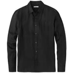 Men linen shirt Black