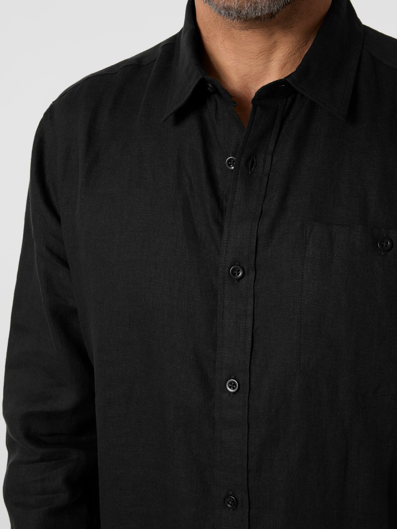 Chemise en lin rayé horizontal - Daniel LÉVY | Chemise sur-mesure