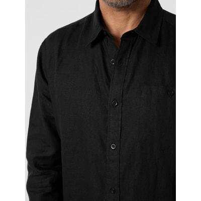 Chemise en lin rayé horizontal - Daniel LÉVY | Chemise sur-mesure Chemise en lin rayé horizontal - Daniel LÉVY | Chemise sur-mesure